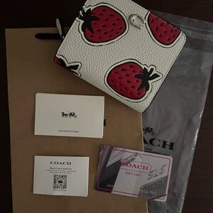 Coach Strawberry Print Wallet SOLD OUT